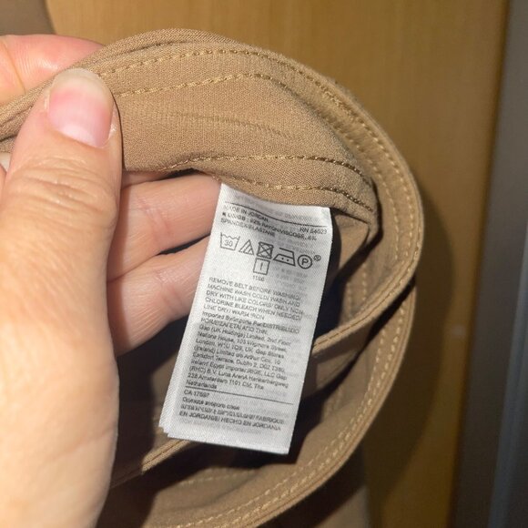 Banana Republic Womens Pants Size 12 Tan Tapered Cargo Belted Stretch Casual - Picture 5 of 8